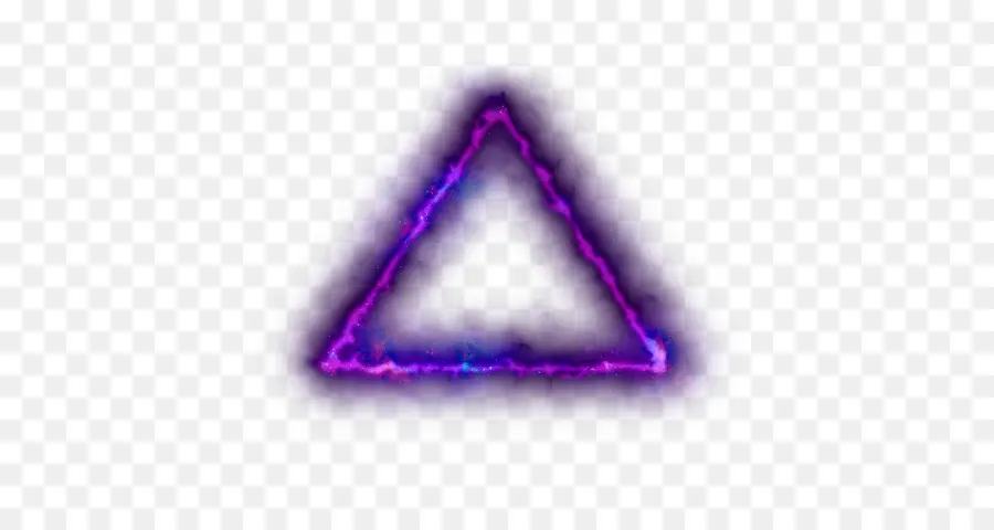 Triangle Néon，Violet PNG