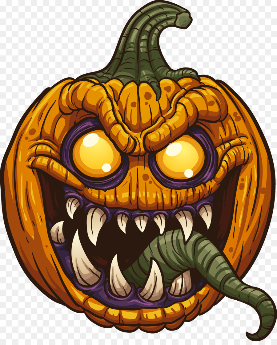 Citrouille Effrayante，Halloween PNG