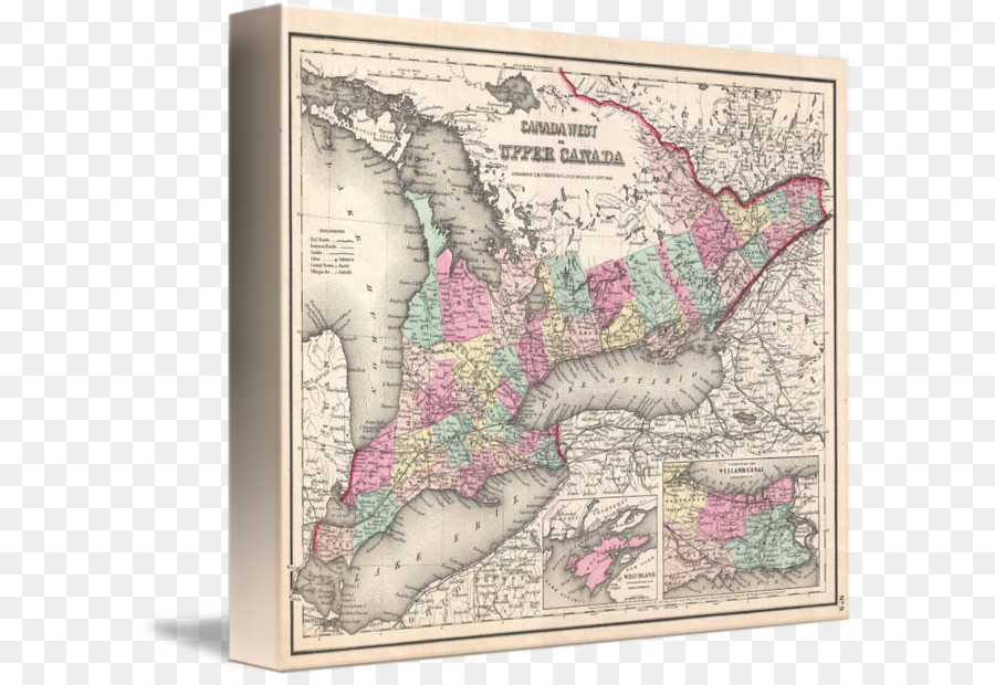 L Ontario，Carte PNG