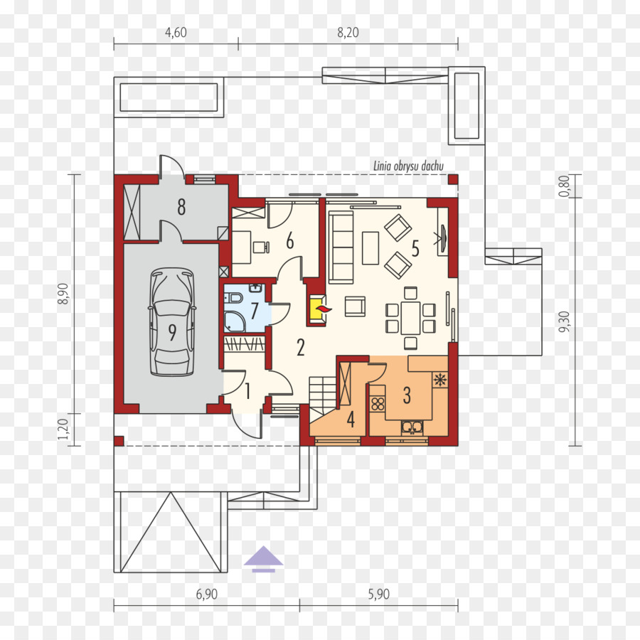 Plan D'étage De La Maison，Plan PNG