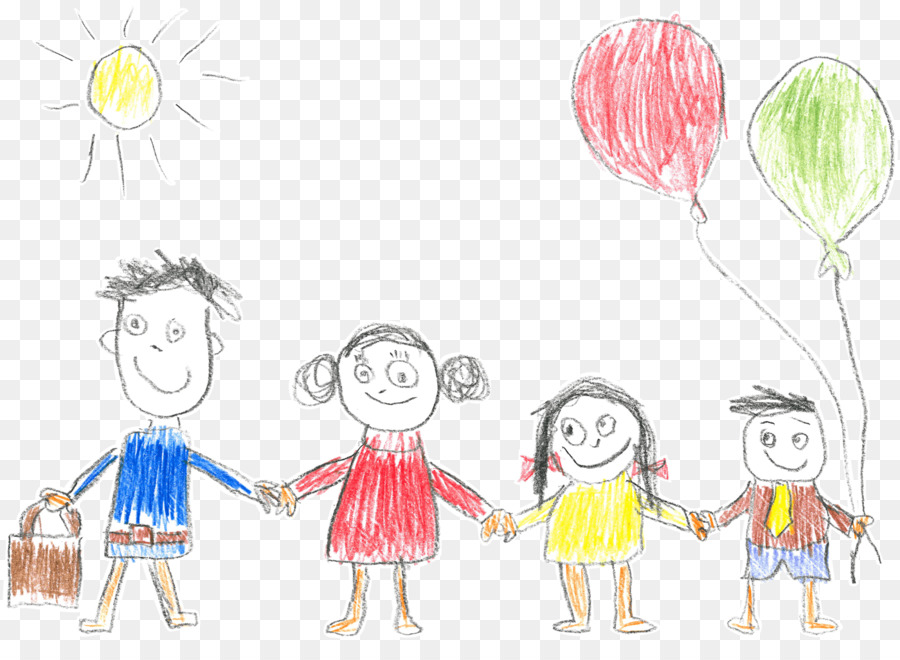 Dessin De Famille，Enfants PNG