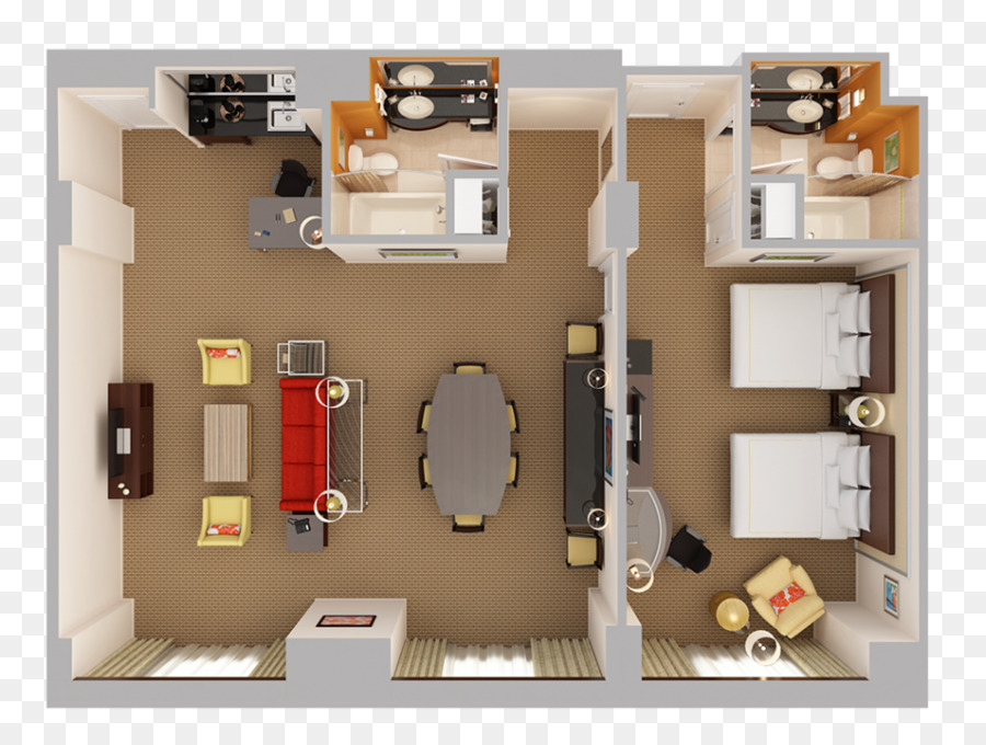 Disposition De L'appartement，Chambres PNG