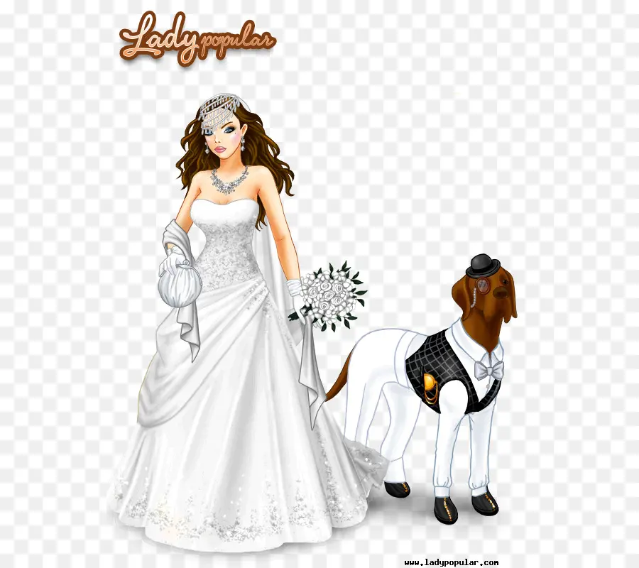 Mariée Et Chien，Mariage PNG