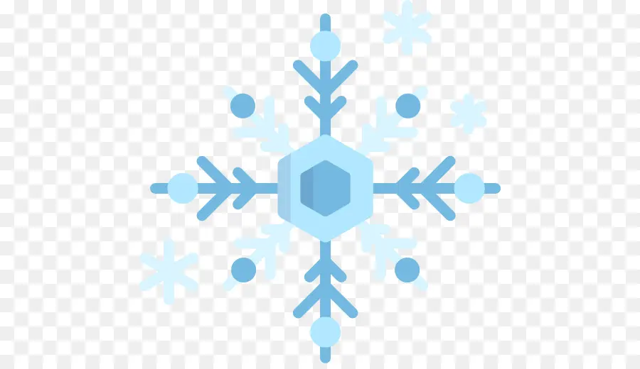 Flocon De Neige Bleu，Hiver PNG