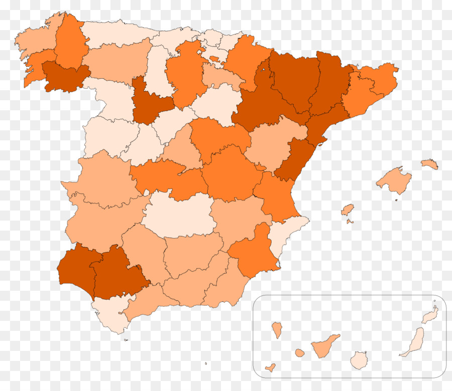 Carte De L'espagne，Régions PNG