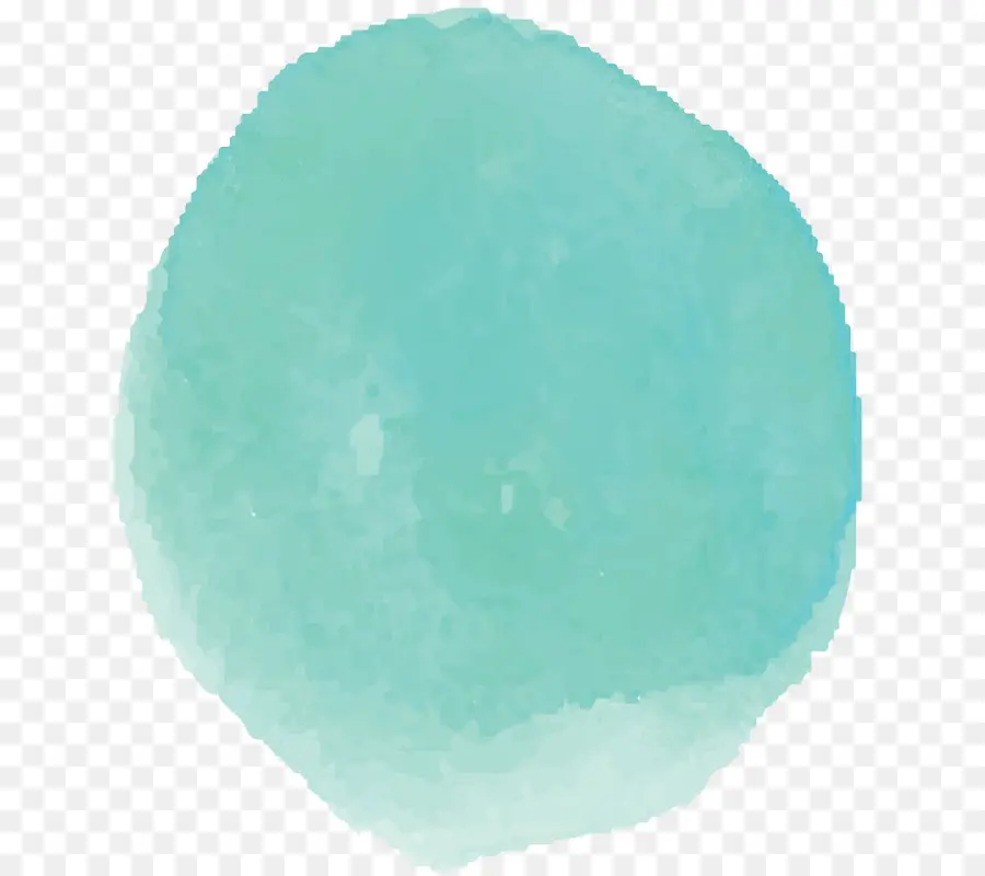 Cercle Aquarelle Bleu，Peinture PNG