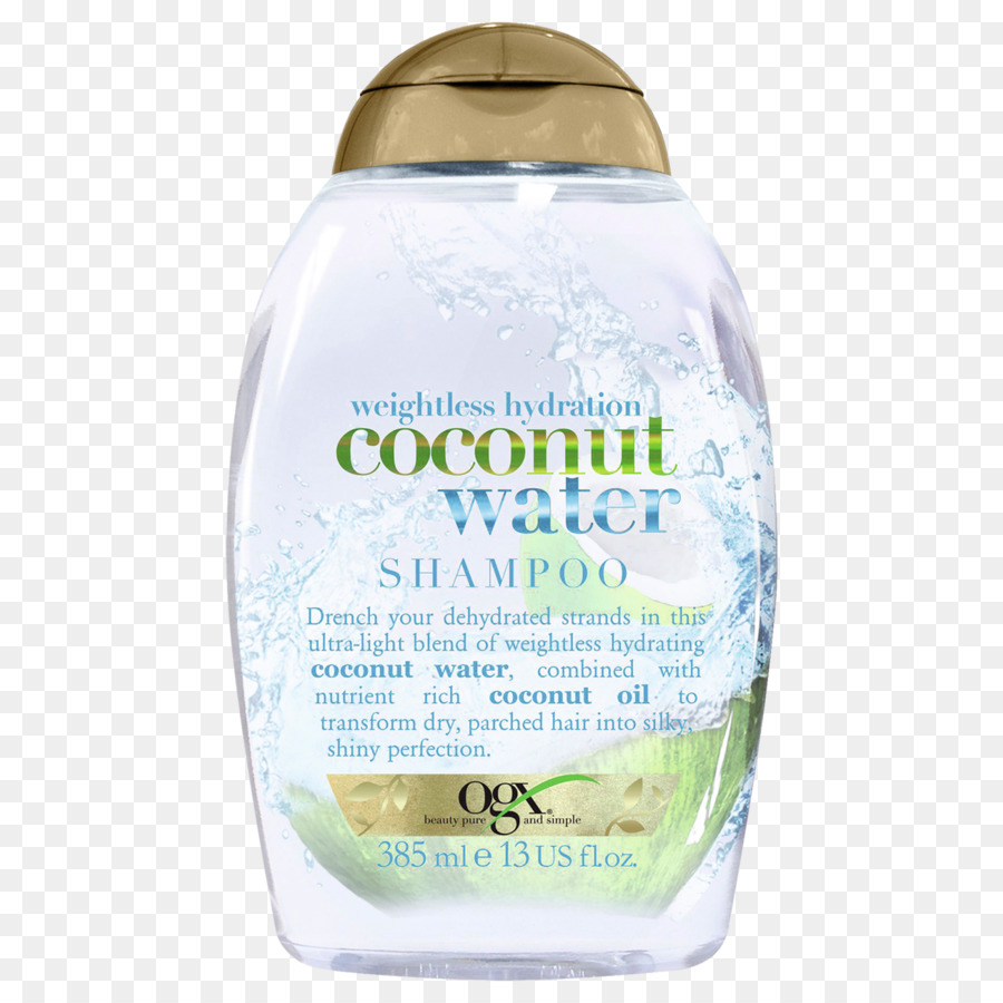 Eau De Noix De Coco，Ogx Une Hydratation Légère Eau De Noix De Coco Shampooing PNG