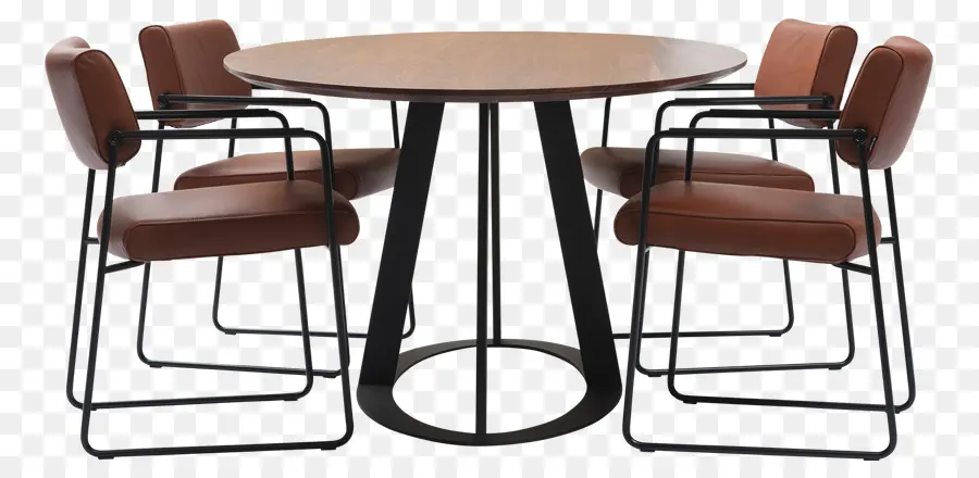 Table Ronde Avec Chaises，Ensemble De Salle à Manger PNG