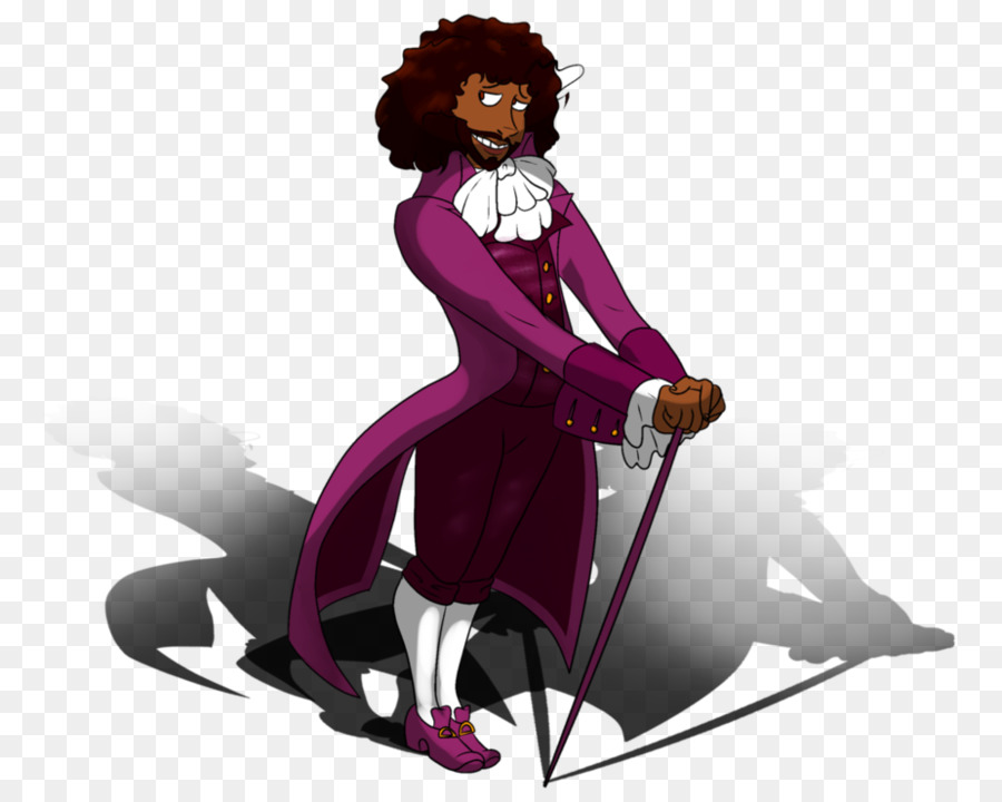 Homme En Costume Violet，Dessin Animé PNG