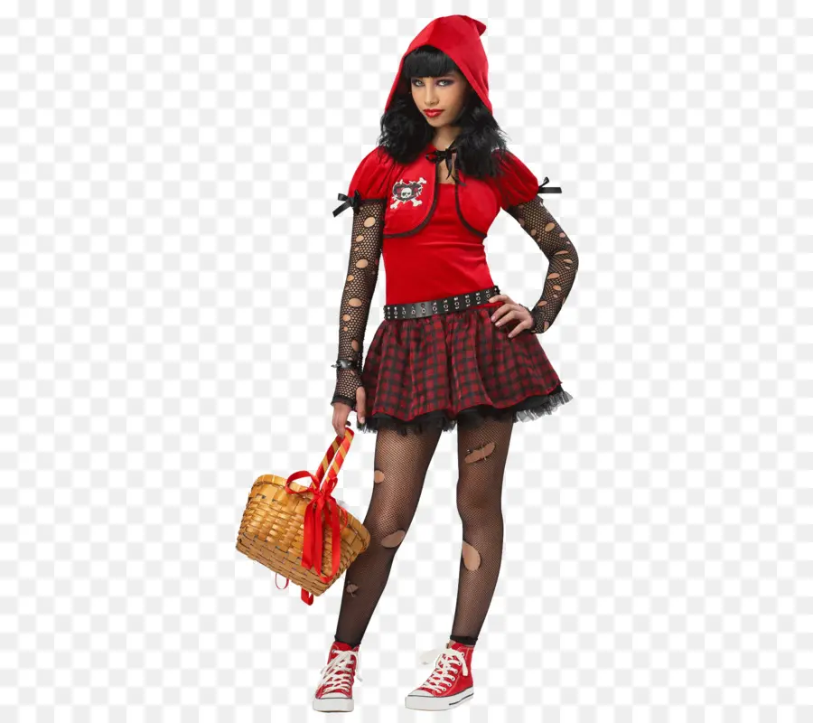 Femme En Costume，Capuche Rouge PNG