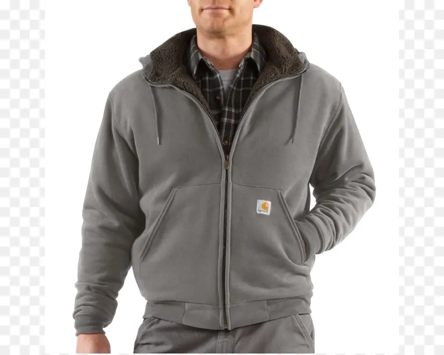 Sweat à Capuche Gris，Carhartt PNG