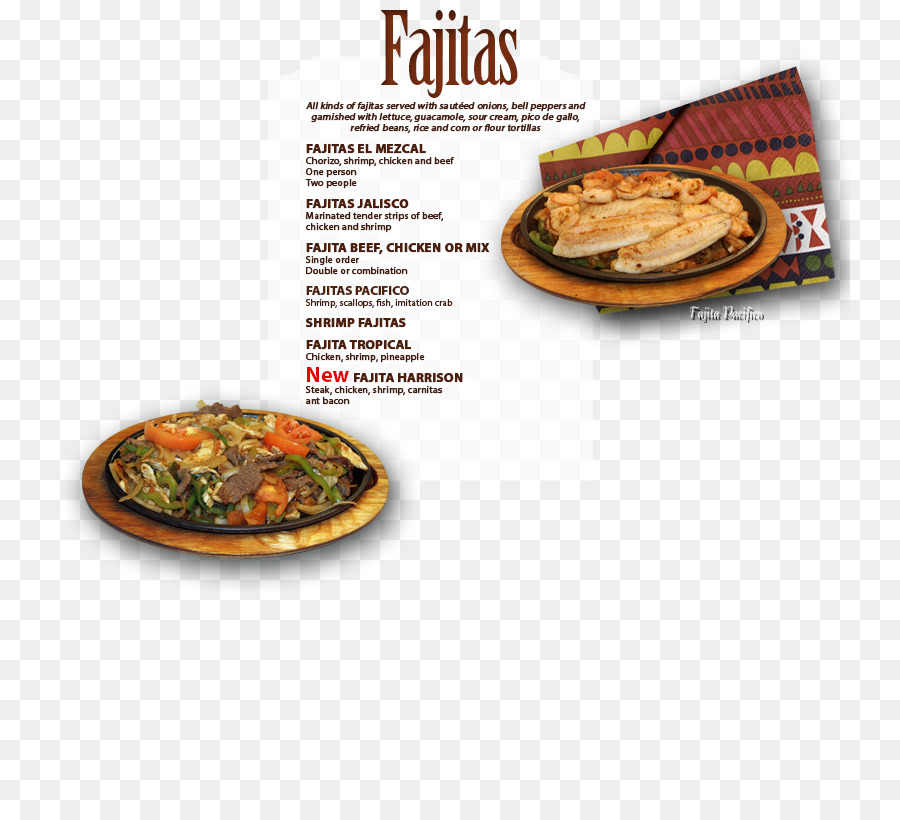 Fajitas，La Cuisine Mexicaine PNG