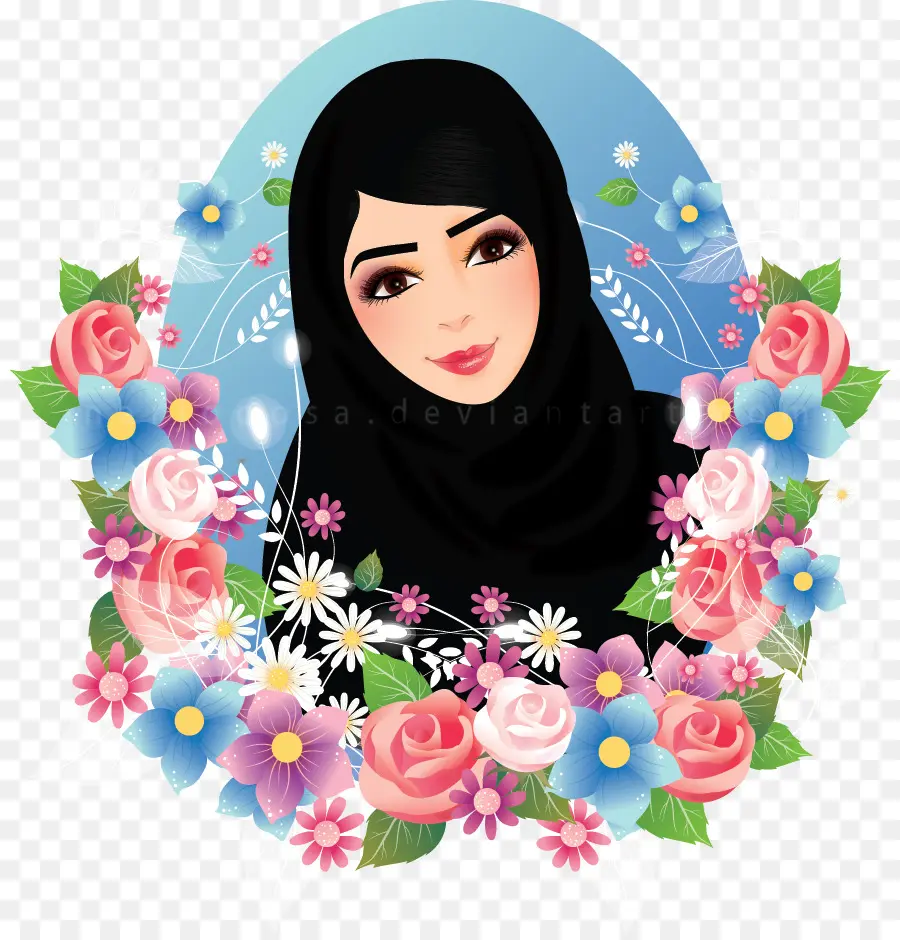 Femme Avec Des Fleurs，Fleurs PNG