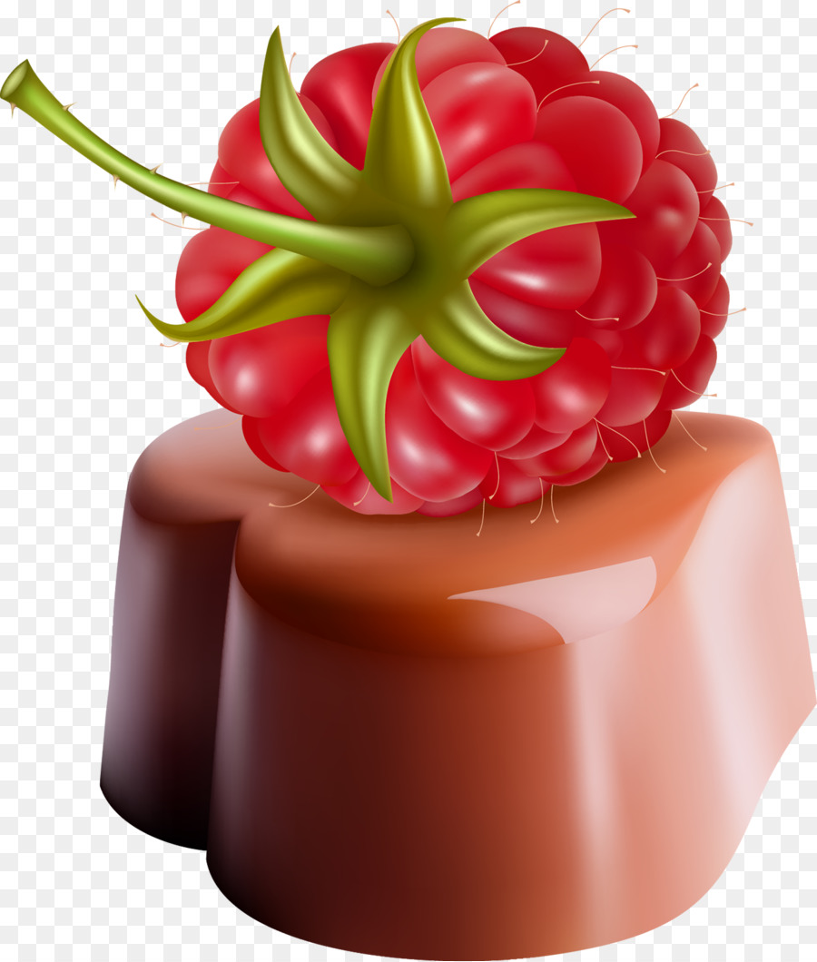 Framboise Sur Chocolat，Dessert PNG