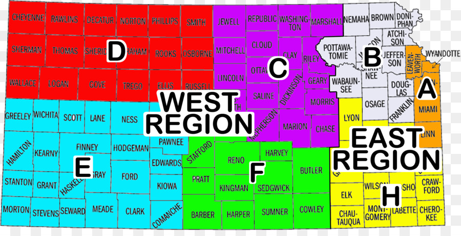 Kansas，Carte PNG