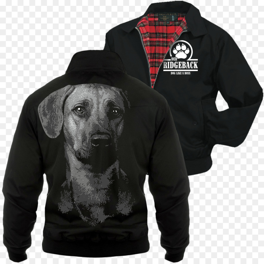 Veste Noire à Imprimé Chien，Veste PNG