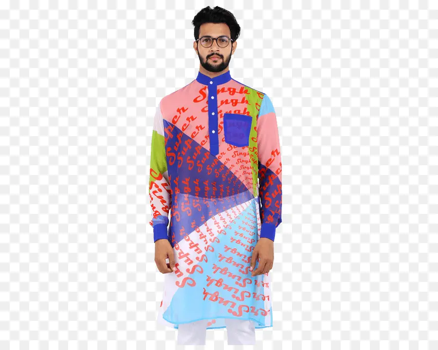 Kurta Colorée，Traditionnel PNG