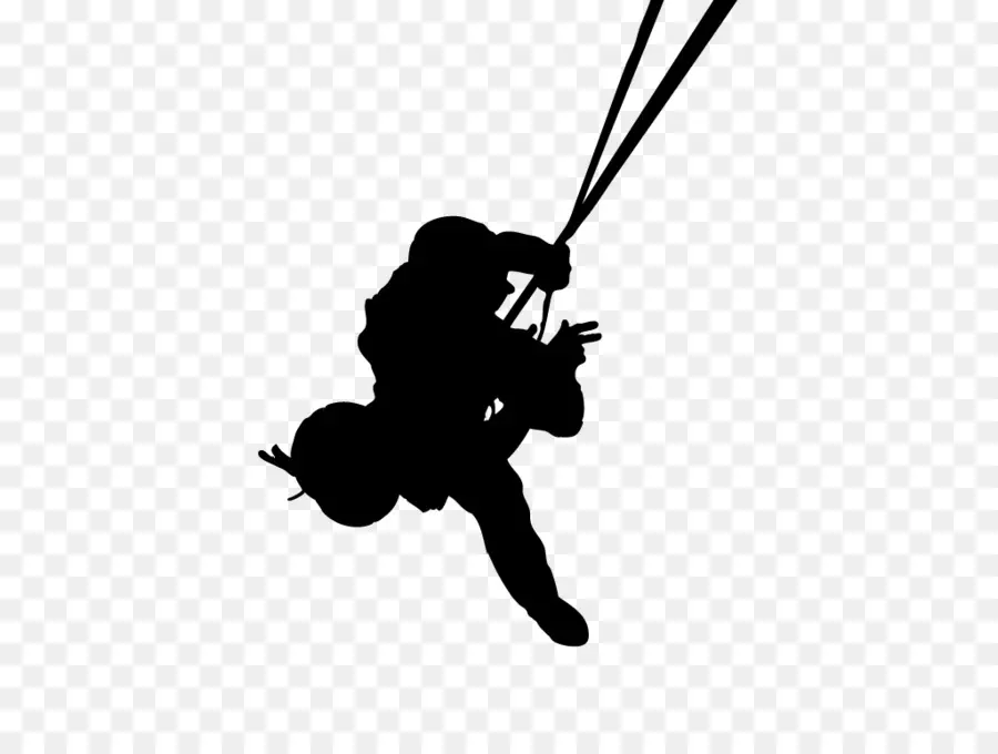 Silhouette De Parachutiste，Parachutisme PNG