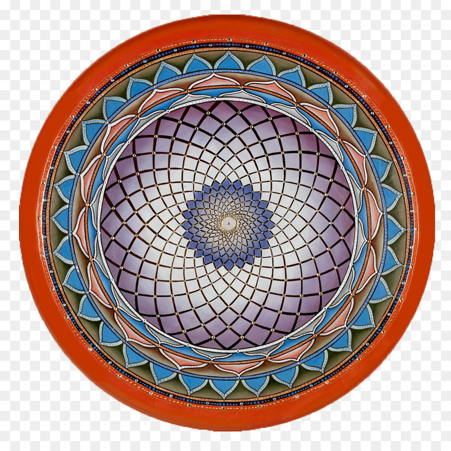 Mandala Coloré，Modèle PNG