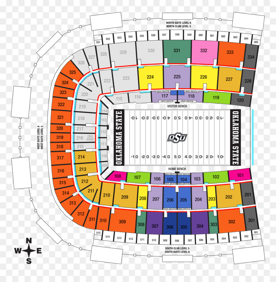 Boone Pickens Stadium，Oklahoma State Cowboys De Football PNG