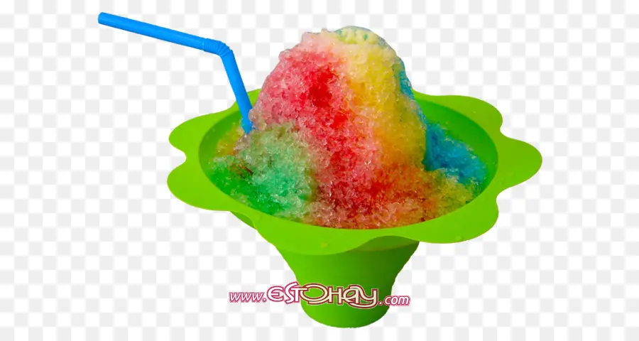 Glace Pilée Arc En Ciel，Dessert PNG