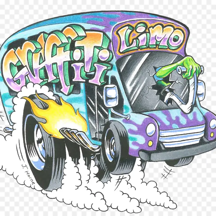 Voiture，Graffiti Limousine PNG