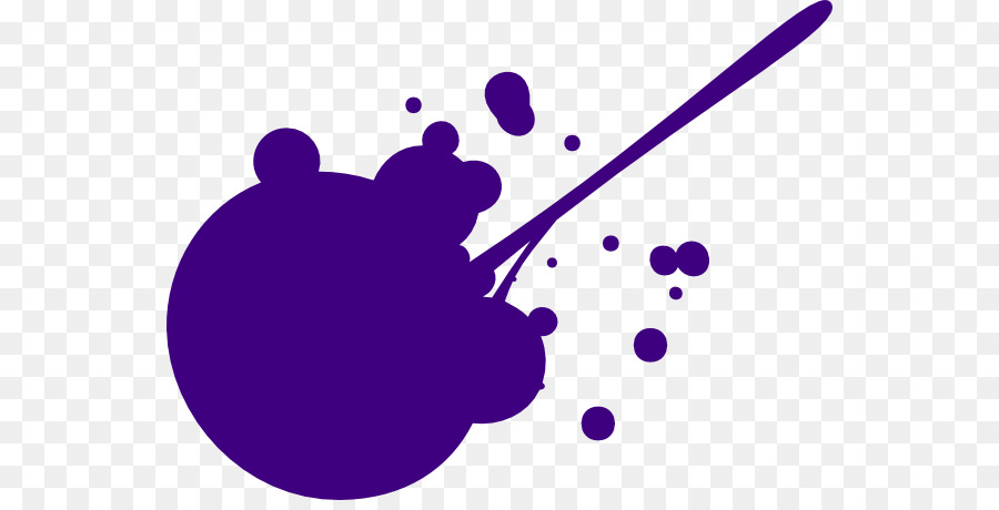 éclaboussure Violette，Peinture PNG