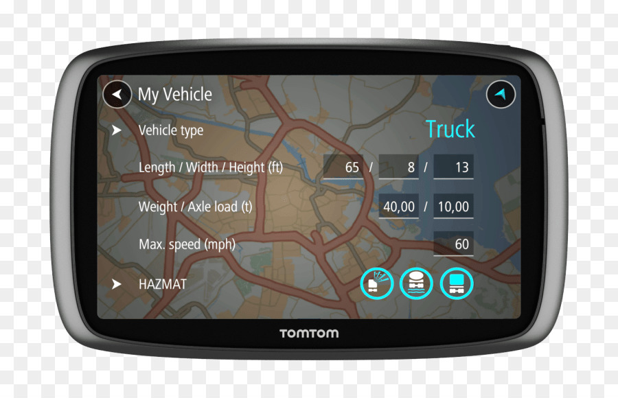 Systèmes De Navigation Gps，Tomtom Trucker 6000 PNG