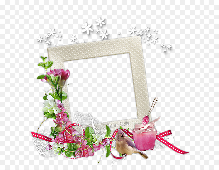 Cadre Décoratif，Fleurs PNG