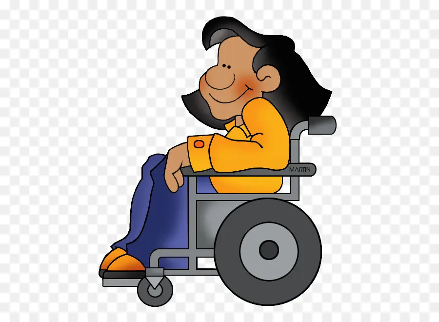 Personne En Fauteuil Roulant，Dessin Animé PNG