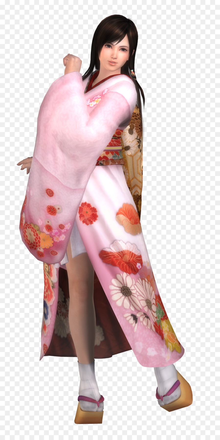 Femme En Kimono，Japonais PNG