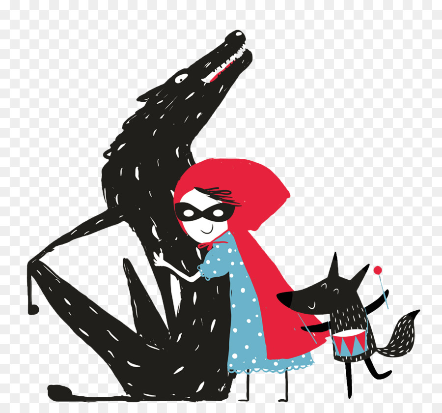 Le Petit Chaperon Rouge，Loup Gris PNG