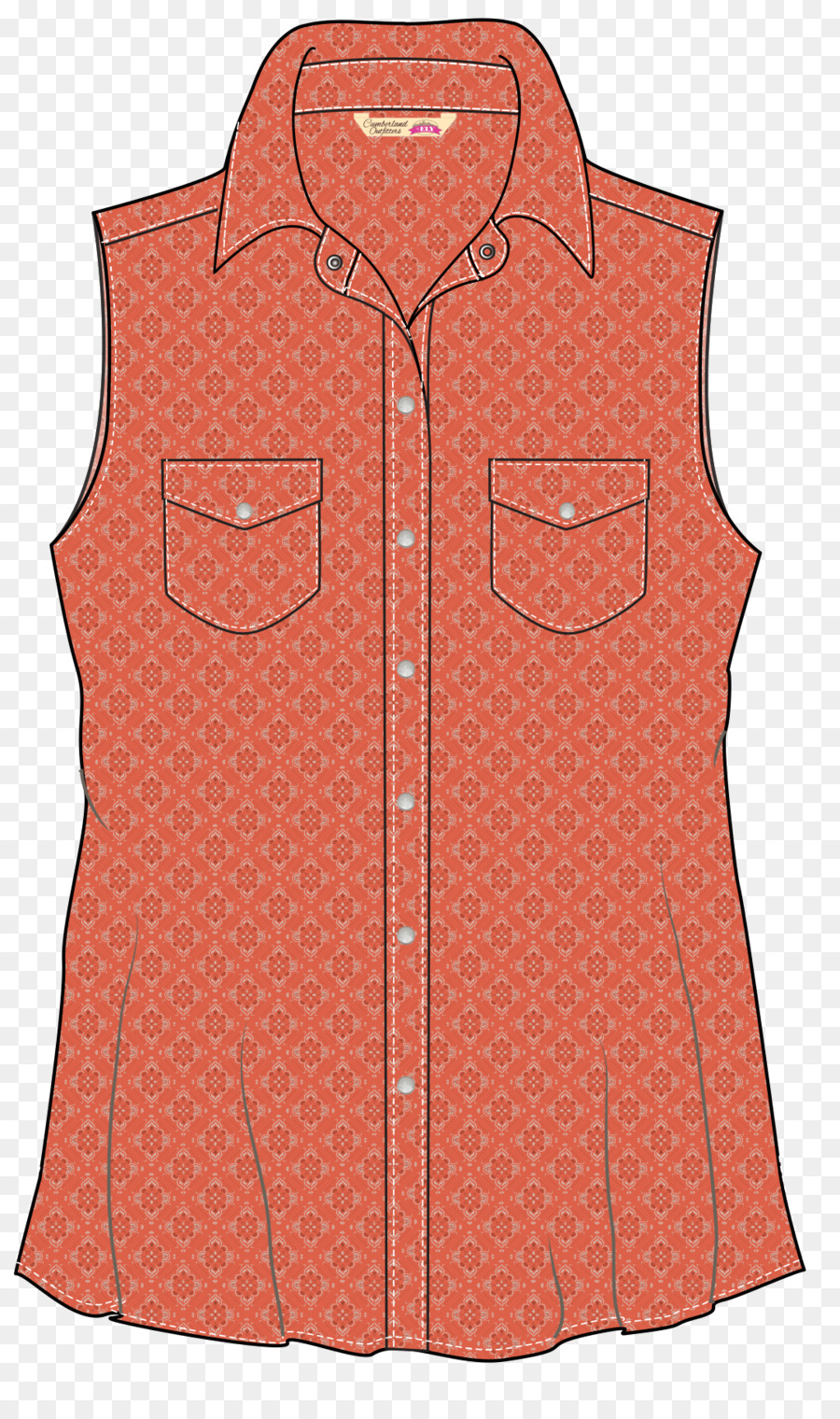 Chemise Sans Manches，Chemisier PNG