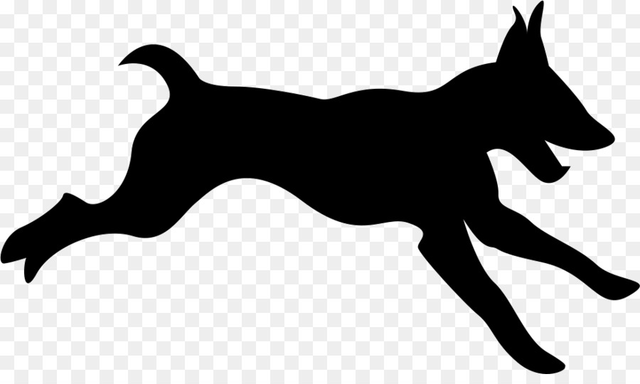 Silhouette De Chien，Noir PNG