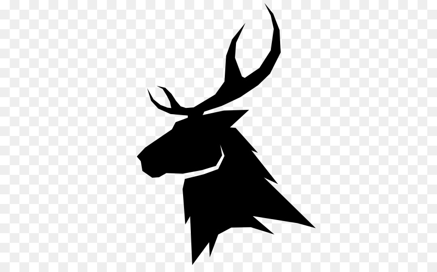 Silhouette De Cerf，Bois PNG