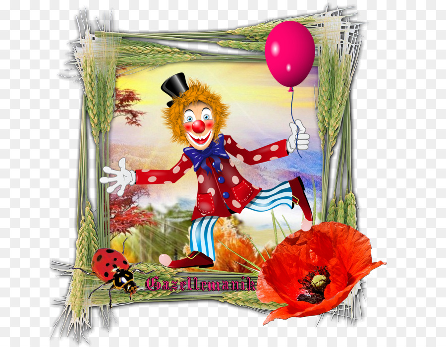 Les Fleurs Coupées，Clown PNG