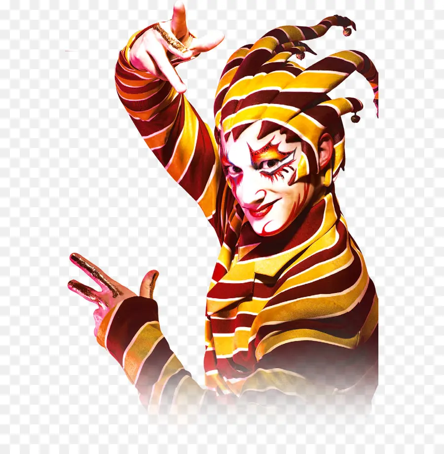 Bouffon En Costume Coloré，Clown PNG