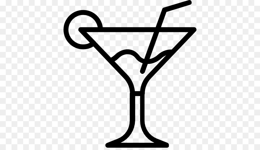 Verre à Cocktail，Paille PNG