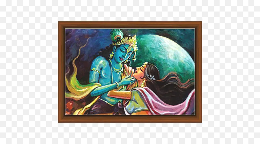 Krishna Et Radha，Hindouisme PNG