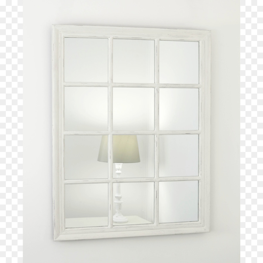 Miroir Encadré Blanc，Réflexion PNG