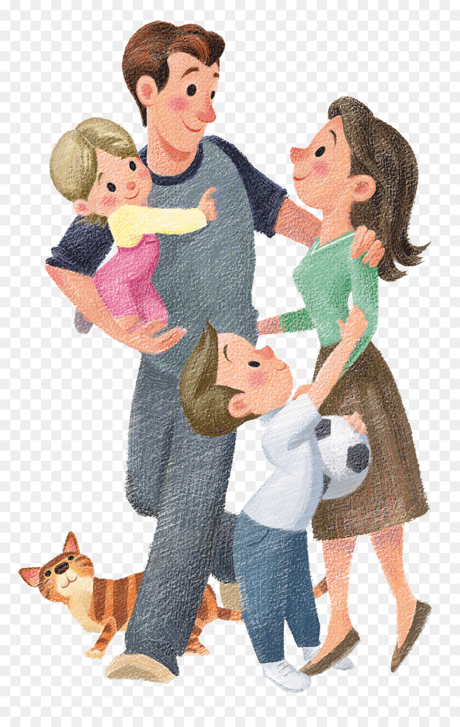 Famille Illustration，Parents PNG