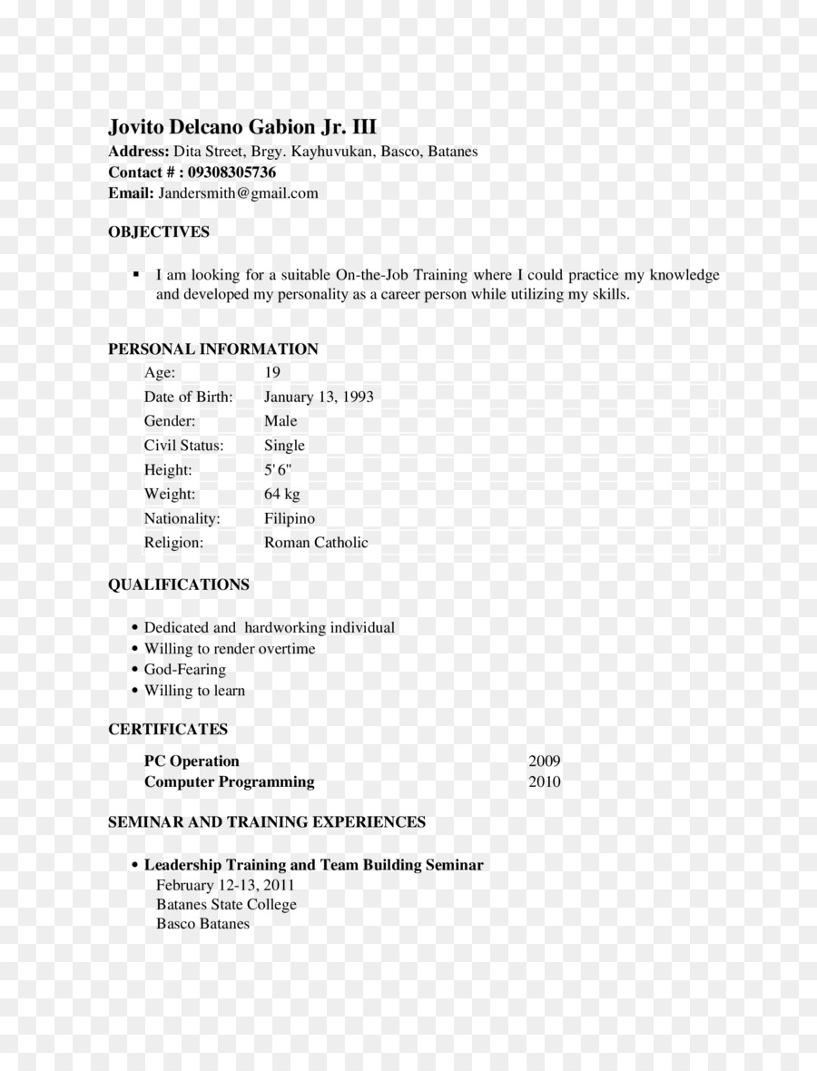 Document，Cv PNG