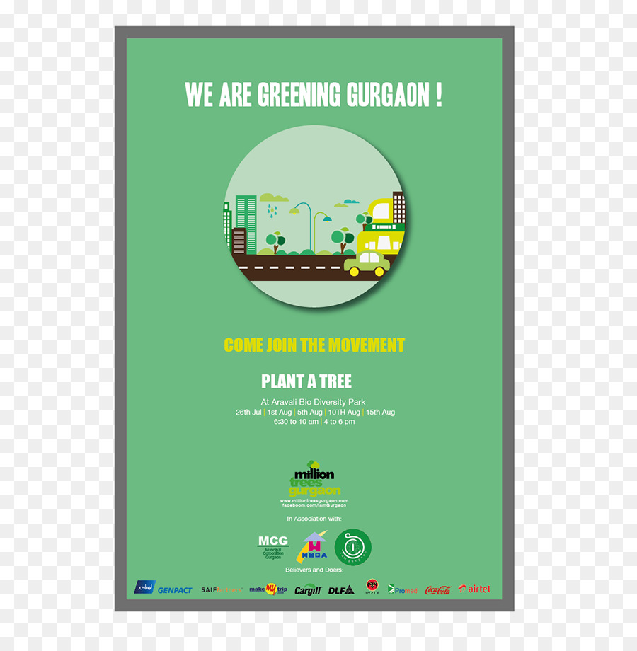 Affiche Verte，Environnement PNG