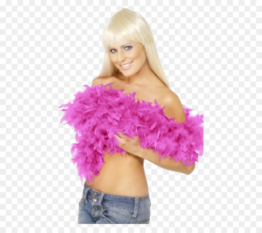 Boa En Plumes，Fuchsia PNG