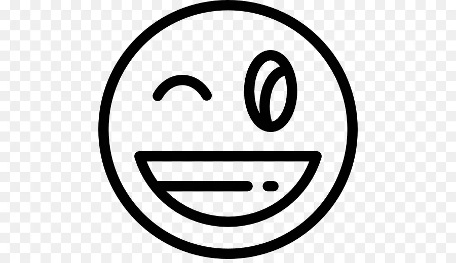 Emoji Clignotant，Souriant PNG