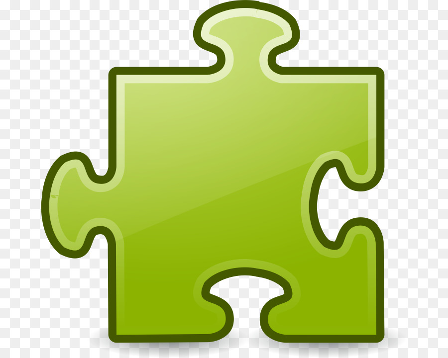 Pièce De Puzzle，Vert PNG