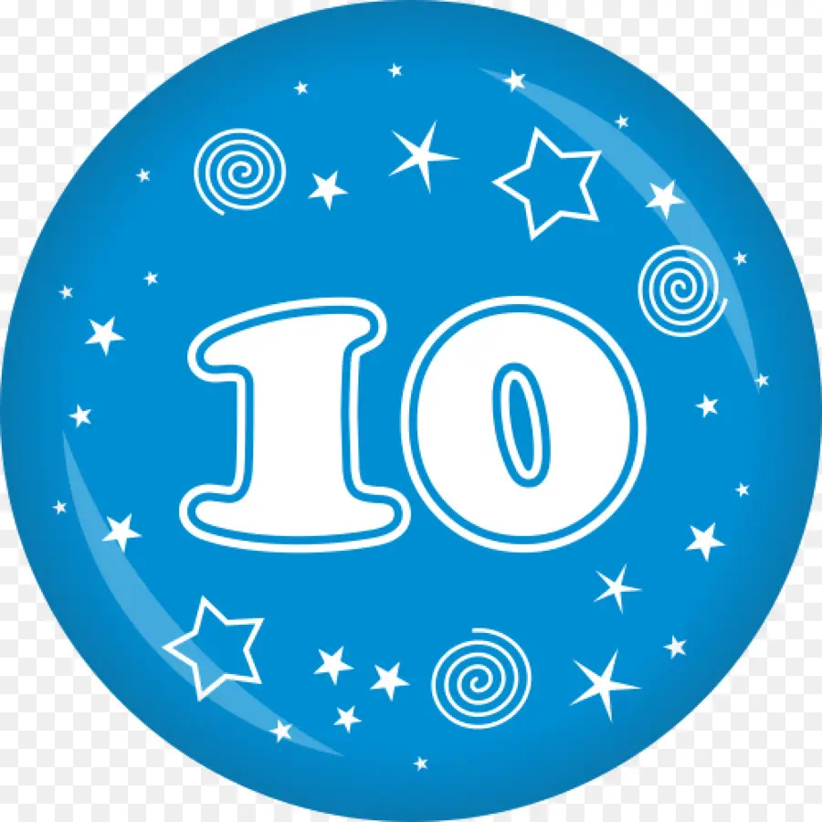 Numéro 10，Bleu PNG