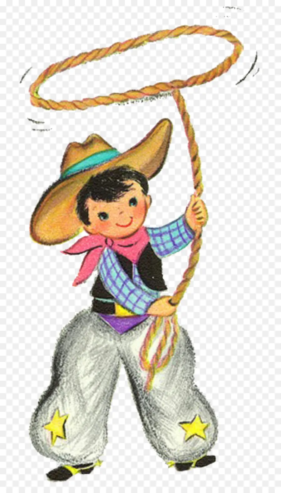 Cow Boy，Lasso PNG