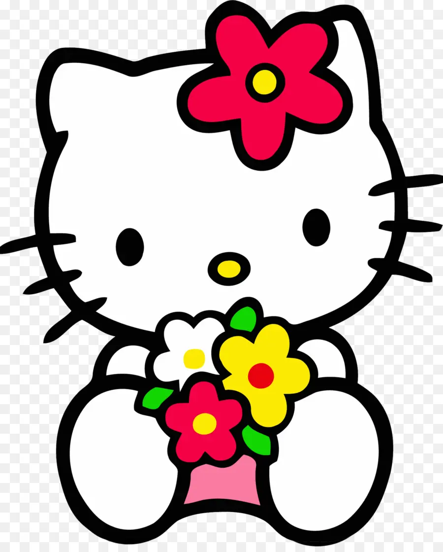 Bonjour Kitty，Fleurs PNG