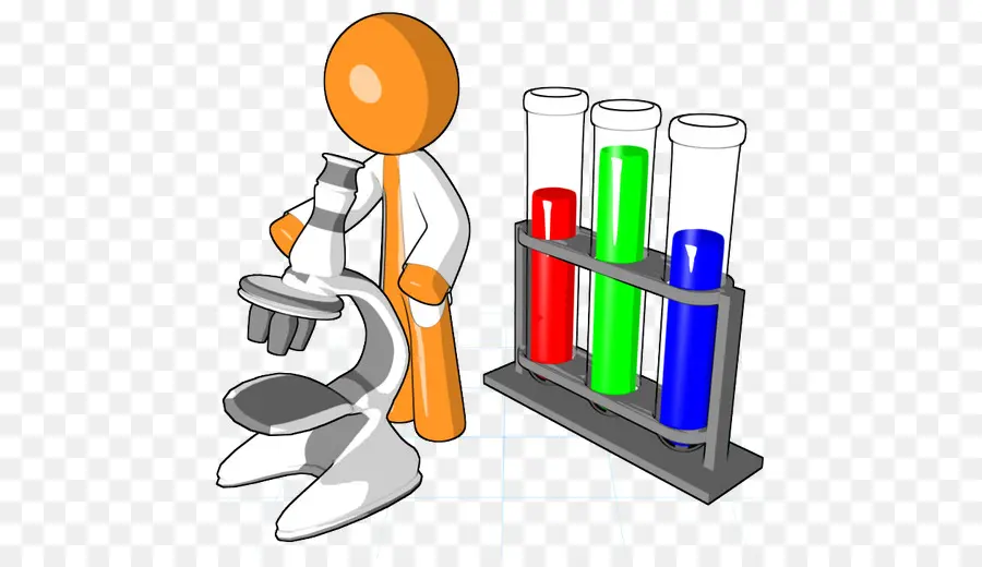 Scientifique Avec Microscope，Laboratoire PNG